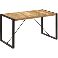 Tables à manger modernes en bois massif pliables et réglables en hauteur avec pieds en forme de V pour 6 personnes, utilisation en restaurant, meubles pour la maison