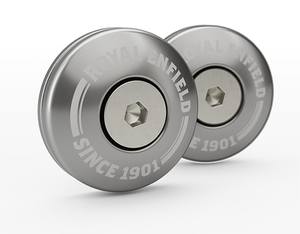 Embouts de guidon argentés Interceptor 650 Continental GT 650 1990457 Convient pour Royal Enfield - Product Image 1