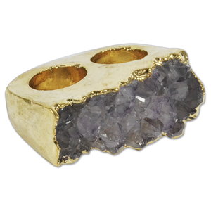 Venta al por mayor de doble cuerpo plateado Druzy tallado anillos de moda - Product Image 3
