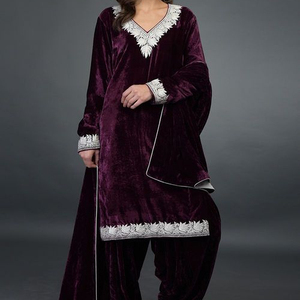 Vestido de NEW--BEAUTIFUL con cuello bordado, elegante, KAMEEZ, SALWAR, DUPATTA, para fiesta, boda, 2021 - Product Image 1