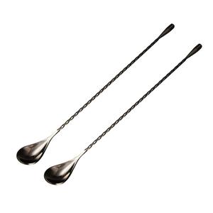 Cuillère en acier inoxydable pour barware, mélangeur à cocktails, différentes formes de tête et vente chaude - Product Image 6