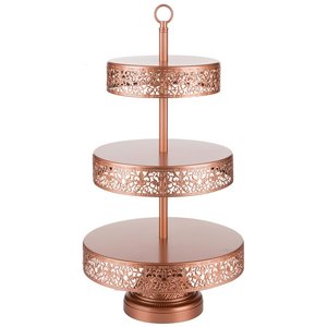 Wedding Cake Stand, Three Tiers Cake Stand, Silver Cake Stand - Product Image 1
