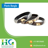 Bracelets en plastique multicolores pour femmes, vente en gros, ensemble complet de bracelets en plastique, fabrication en inde