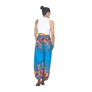 Napat ropa Floral real 10 mujeres pantalones harem azul PP0004 020010 02 listo para nave - Product Image 3
