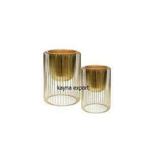 Jardinière décorative de luxe en fil métallique thème unique disponible jardinière décorative pour sol en métal jardinière de différentes tailles - Product Image 1