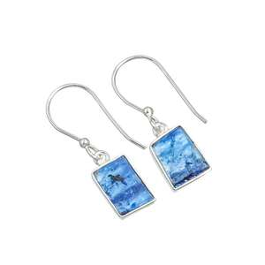 Blue Kyanite Natural Gemstone 925 Solid Sterling Silver Handmade Jewelry <b>Earring</b> 1.09"<b>Long</b> Jewelry Women Cute Gift - Product Image 2