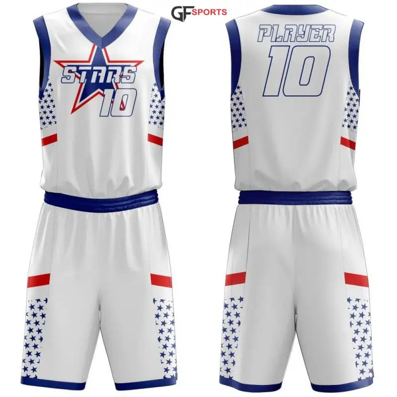 Custom Team Basketbal Uniformen Nationale Vlag Concept Design Creëren Uw Eigen Uniform Met Teamnamen, Nummers