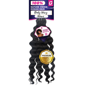 Extensions de cheveux 120 cm du Vietnam, naturelles, cheveux bruts, vierges, bouclés, profond couleur rouge - Product Image 1