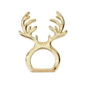 Anillo de latón con estampado de logotipo personalizado, servilletas chapadas en plata de tortuga, Estilo vintage, elegante, venta al por mayor - Product Image 5