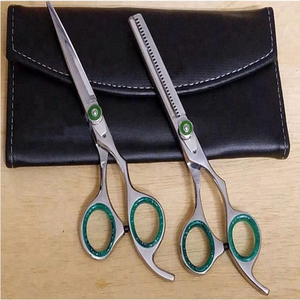 Juego de tijeras de peluquero japonesas profesionales de 6 \ "hoja de acero inoxidable con mango de goma de punta afilada herramienta de belleza - Product Image 1