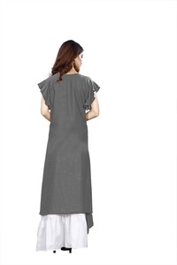 Plus belle et fantaisie Kurti dames coton rayonne femmes dernière conception de mode prêt à porter bas prix avec Palazzo robe en gros ethnique - Product Image 6