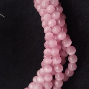 Monalisa Top cultivado 100% Natural 8mm Rosa agua dulce cristales lisos cuentas para curar joyería de moda hacer piedras preciosas sueltas - Product Image 2