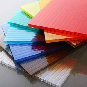 Factory cheap polycarbonate hollow sheet plastic hollow sheet 6mm 1220*2440