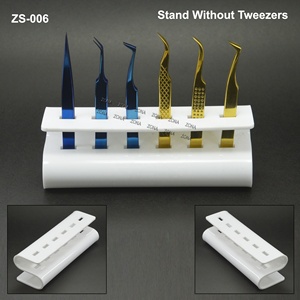 ชุดแหนบต่อขนตา ZONA รุ่น ZS-006 สแตนเลสสตีล ปลายเรียบ เครื่องมือความแม่นยำสูง แบบตั้งได้ ไม่รวมแหนบ - Product Image 1