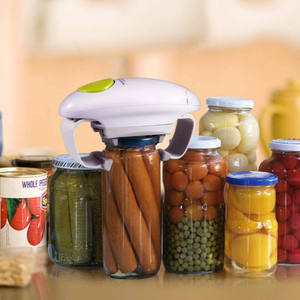 Bouteille universelle de pot à boissons en acier inoxydable, aide à la cuisine avec Rotation, <span class=keywords><strong>ouvre</strong></span>-boîte électrique automatique - Product Image 2