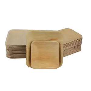 Bộ Đồ Ăn Bằng Sợi Tre Thân Thiện Với Môi Trường Dùng Một Lần Tấm Tre Melamine Cho Bữa Tiệc Nhà Hàng Phục Vụ Từ Nhà Máy