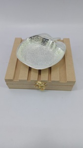 Latest Eco-Friendly Round Serving Bowl Silver Plated Metal Home and Table <b>Decor</b> <b>Item</b> Gift <b>for</b> Dry Fruit Storage - Product Image 4