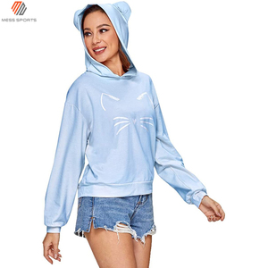 New Look Women’s Cropped Hoodie Custom Logo Cotton Winter Sweatshirt Sexy <b>Crop</b> <b>Top</b> Breathable Pullover - Product Image 2