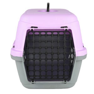 Transporteur pour chat écologique Flip, violet, plastique, 38x58x40cm, taille moyenne, accessoire pour lit pour animaux de compagnie - Product Image 1
