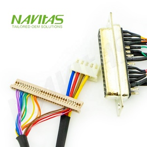 D-SUB 44 Pin to JST 30 Pin XHP 5pin Copper Conductor PVC Insulated LVDS Cable <b>Harness</b> - Product Image 1