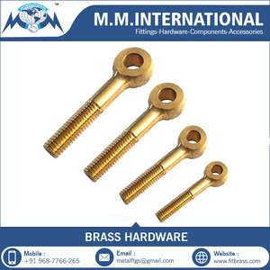 Brass rãnh nửa ren countersunk bu lông Brass xoay countersuck din933 các loại bu lông và các loại hạt nhà sản xuất từ Ấn Độ - Product Image 4