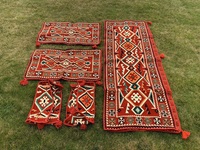 Bonitos asientos de suelo árabe, asientos de suelo Oriental, 190x70cm, 5 piezas, juego de fundas vacías