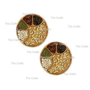 ชุดจานช็อคโกแลตไม้5ชิ้นพร้อมเครื่องครัวคุณภาพระดับพรีเมียมเซิร์ฟเวอร์ถั่วและจานช็อคโกแลต - Product Image 4