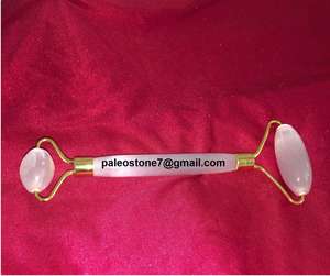 Selenite <span class=keywords><strong>Jade</strong></span> Roller pour le <span class=keywords><strong>visage</strong></span> Caractéristiques éclaircissant et avantages lifting Produit naturel pour les soins <span class=keywords><strong>de</strong></span> beauté - Product Image 2