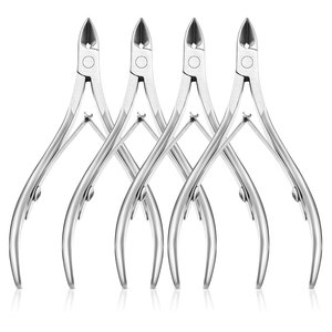 Ensemble de ciseaux coupe-ongles professionnels, pince-cuticule, pour ongles, Logo personnalisé, de haute qualité, 10 pièces - Product Image 1