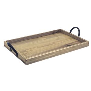 Juego de bandejas de comida de bambú ecológicas al por mayor, bandeja otomana de servicio de madera con asas, bandeja de madera grande, pedido mínimo de 100 Uds. - Product Image 4