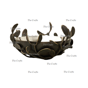 Cuenco de aluminio decorativo Color negro Tamaño y formas personalizados Cuenco de frutas para mesa de comedor a precio barato - Product Image 1