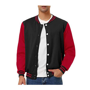 Venta al por mayor de los hombres de la chaqueta de invierno Varsity personalizable y Letterman chaquetas de béisbol en varios colores de gran tamaño al aire libre Jacek - Product Image 4