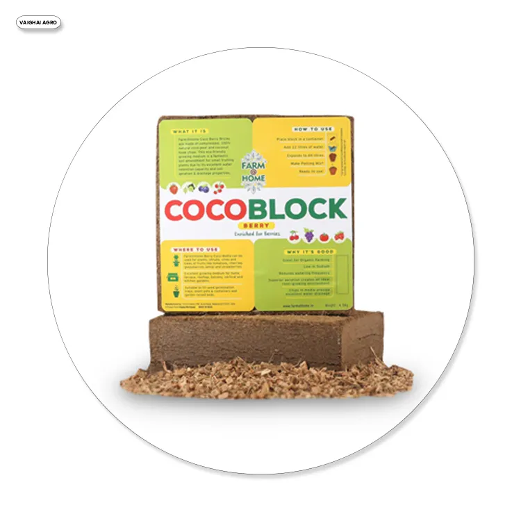 Großhandel Exporteur von 100% biologisch abbaubaren Kokosnuss Kokos Faser Mark Coco Torf Block
