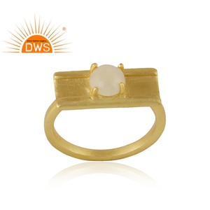 Shanice-bague en argent Sterling plaqué or, pour tous les jours, styliste, bijoux en pierres précieuses, opale éthiopienne naturelle, collection 925 - Product Image 2