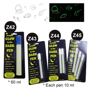 Ensemble de peinture acrylique qui brille dans le noir pour enfants-6 couleurs pour papier et verre - Product Image 4