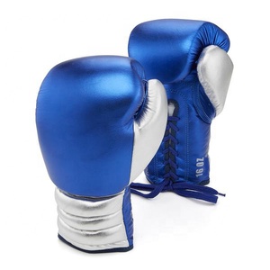 Professionnel Personnalisé Gants de Boxe en cuir 100% Bonne Qualité Pas Cher Personnalisé Formation 16 oz lacets Gants De Boxe - Product Image 1