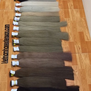 Extensions de cheveux humains vierges Remy du Vietnam, bouclés à la française, double épaisseur, en vrac - Product Image 2