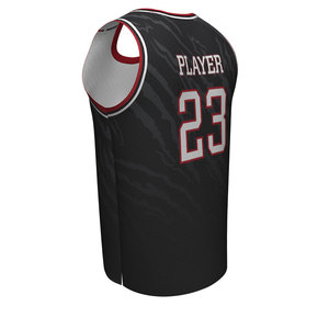 Uniforme de baloncesto sublimado, diseño personalizado, número de equipo de cliente y logo, material de alta calidad, nuevo diseño - Product Image 2