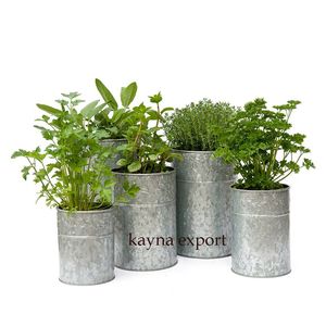 Jardinière en métal galvanisé pour décoration de la maison pot suspendu pour jardin et restaurant jardinières en métal pots disponibles - Product Image 3
