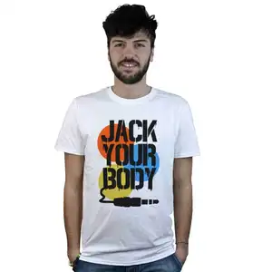 T-Shirt Jack Your Body T-Shirt Dj Logo musik Chicago KN 100% katun kaus tersedia stok