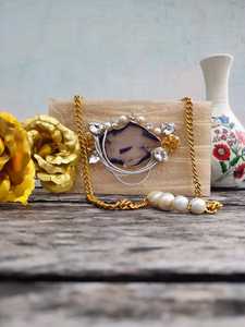 Sac à main pour femmes Pochette avec perle de nacre Embellissement en résine Métal Pierre Broderie Chaîne Décorations florales Meilleur cadeau pour les femmes - Product Image 4