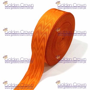 ริบบิ้นแพรต่วนสองหน้าสีส้ม2 "| สีทึบ - Product Image 4