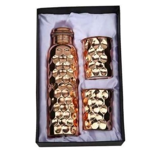 ขวดน้ำทำจากทองแดงบริสุทธิ์ใหม่ขนาด950มล.,ขวดหุ้มฉนวนทองแดงกันการรั่วซึมแฮนด์เมดสำหรับอุปกรณ์เสริมบาร์28ออนซ์ - Product Image 4