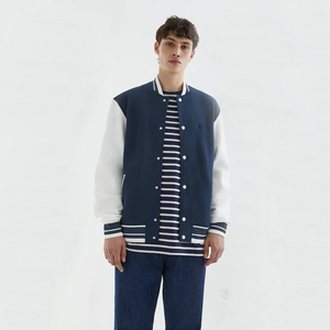 Chaqueta deportiva de algodón con botones para hombre, chaqueta de equipo de béisbol con cuello de sailor, venta al por mayor - Product Image 6