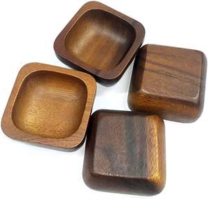 Juego de cuencos para servir de madera para bodas restaurante de artículos de Hotel, cuencos de mezcla redondos de Color púrpura, accesorio de vajilla elegante - Product Image 5