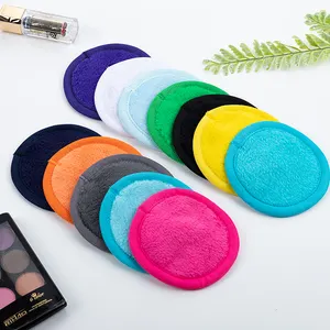 Microfiber Face Makeup Remover Pads Hot Selling Multicolor Custom Logo Custom Box or Bag Cotton Pads 4 by 4 Big Size 300gsm