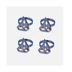 Boat Shape Napkin <b>Ring</b> Nickel Plated Hotel Style <b>Towel</b> Rack Brushed Napkin <b>Ring</b> Unique Personalized Engraving for Hotel Use - Product Image 1