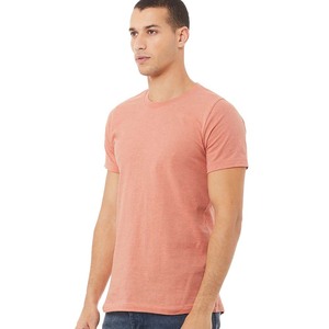 BELLA + CANVAS - Tri-blend Tee - 3413 - Brick Tri-blend T Shirts Hombres Naranja Sólido Algodón puro Cuello redondo Camiseta - Product Image 1