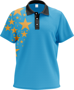 Oem custom logo digital printed men Sublimation Latest Design Golf Polo Shirt Men 2019, - Product Image 1