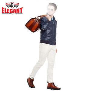 Chaqueta de cuero de invierno de último diseño para hombre, venta al por mayor, chaqueta de lona azul para primavera y otoño, chaqueta de lona portátil de moda - Product Image 6